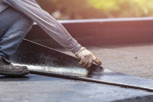Professional Exterior Waterproofing technician working in New Haven, MI